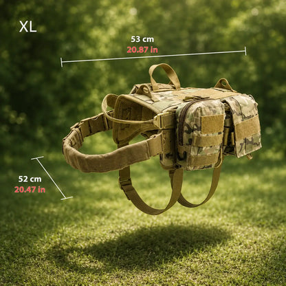 Tactical Dog Harness with Pockets | Modular Training Vest
