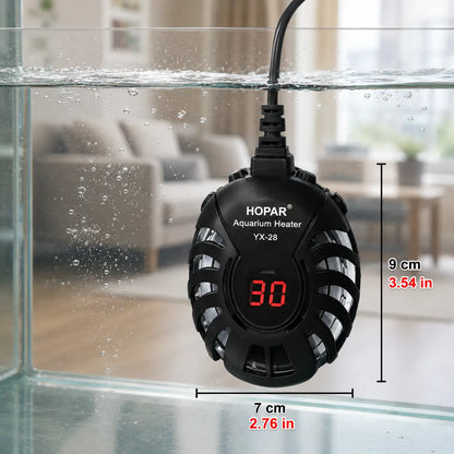 Mini Aquarium Heating Rod with LED Display | Adjustable 25–100W
