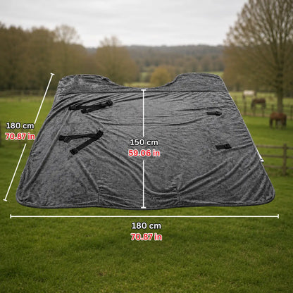 Horse blanket fleece | Warming & mosquito-protective sweat blanket