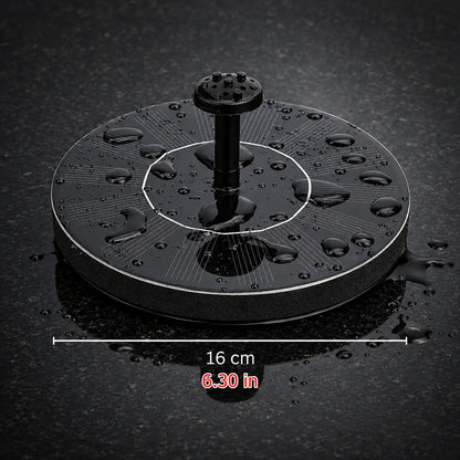 Solar Fountain for Birdbath | 3.5 W with 6 Nozzles