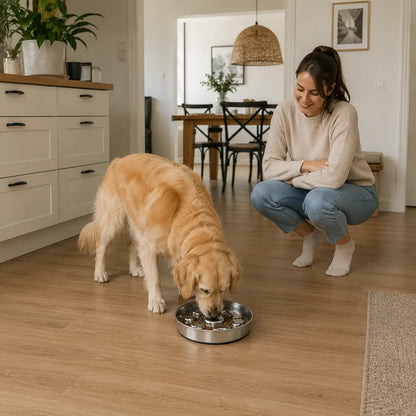 FressBremse – The non-slip anti-choking bowl for dogs made of stainless steel