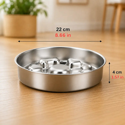 FressBremse – The non-slip anti-choking bowl for dogs made of stainless steel
