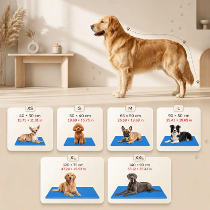 Cooling Mat for Dogs Self-Cooling | Foldable & Waterproof