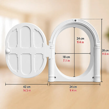 Vintage-Style Cat Flap | Stylish & Secure Passage Door for Cats