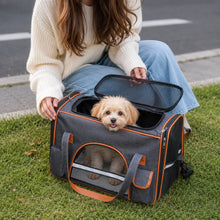 Dog carrier | Foldable travel bag with ventilation & comfort bed