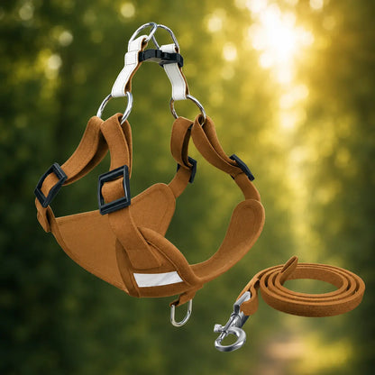 Dog harness with leash | adjustable, lightweight & safe