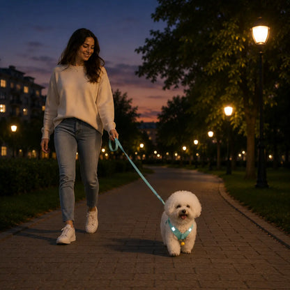 Dog harness with leash | adjustable, lightweight & safe