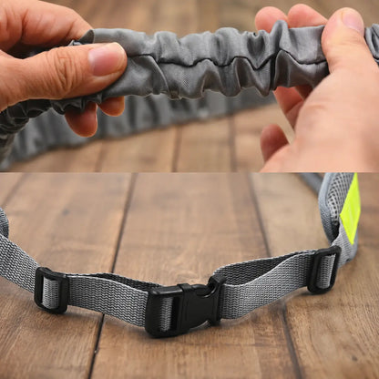 Dog leash with running belt | Hands-free system for walking & jogging