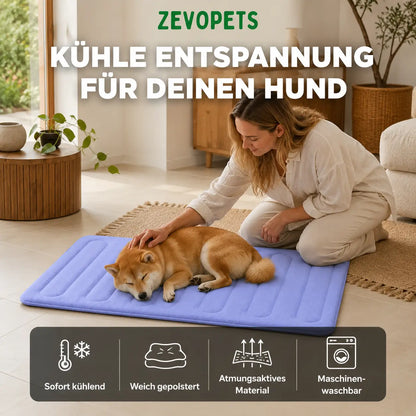 Kühlmatte Hund | Atmungsaktiv, Waschbar & Komfortabel