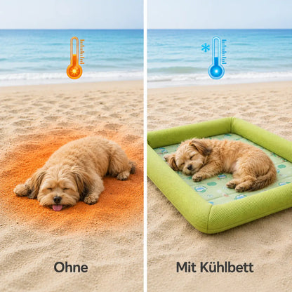 Cooling Dog Bed Summer | Breathable Cooling Mat Non-Slip