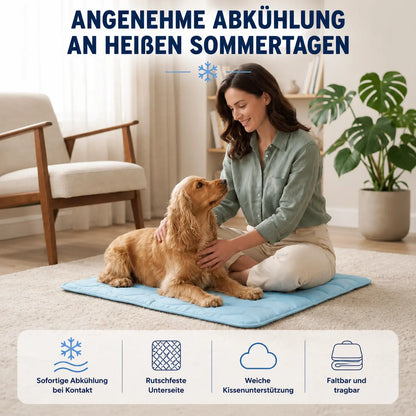 Couverture rafraîchissante pour chien | Lavable, respirante et légère