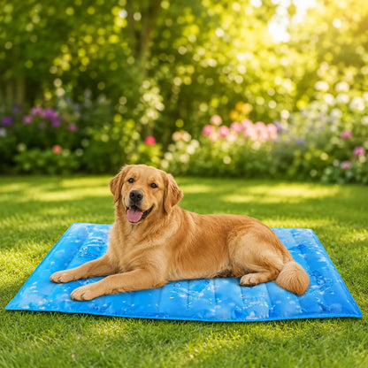 Kühlmatte für Hunde | Selbstkühlend, Faltbar & Wasserdicht