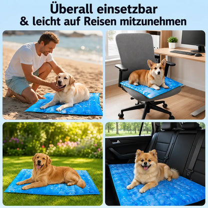 Kühlmatte für Hunde | Selbstkühlend, Faltbar & Wasserdicht