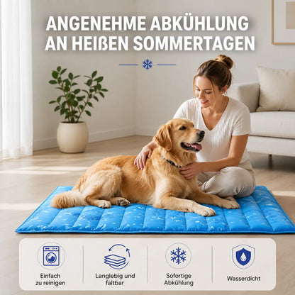 Kühlmatte für Hunde | Selbstkühlend, Faltbar & Wasserdicht