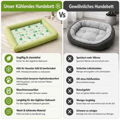 Cooling Dog Bed Summer | Breathable Cooling Mat Non-Slip