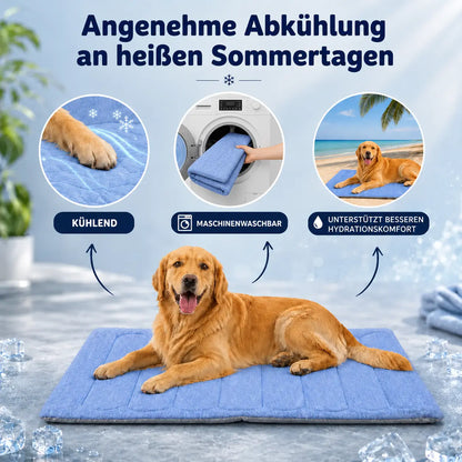Kühlmatte Hund | Atmungsaktiv, Waschbar & Komfortabel