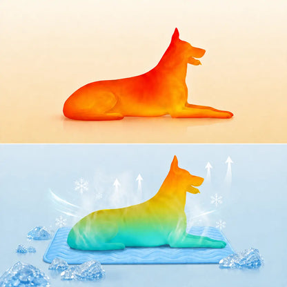 Tapis rafraîchissant pour chien lavable | Refroidissement immédiat & antidérapant