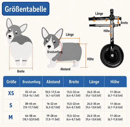 Lightweight Adjustable Dog Care Wheelchair | Stable & Comfortable