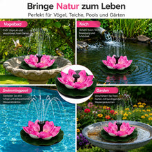 Solar Lotus Fountain | Bird Bath Jet