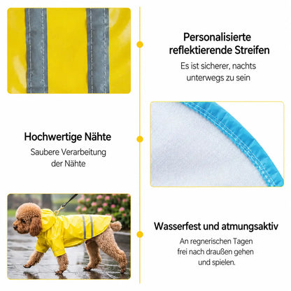 Dog coat waterproof & reflective | lightweight raincoat