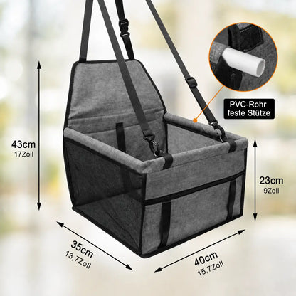 Dog Car Seat Elevated | Safe & Comfortable Travel Seat for Small Dogs