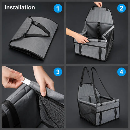 Dog Car Seat Elevated | Safe & Comfortable Travel Seat for Small Dogs