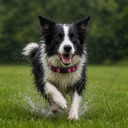 Collier pour chien avec support AirTag | Étanche & sûr pour l'extérieur