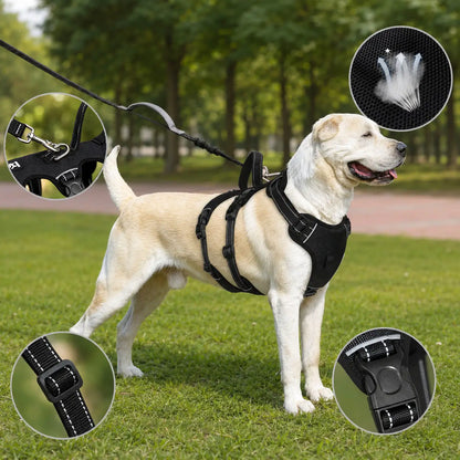 Escape-proof dog harness | Adjustable & padded safety harness