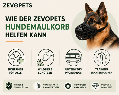 Muzzle for Dog | Adjustable & Breathable Dog Muzzle | Anti-Barking & Bite Protection