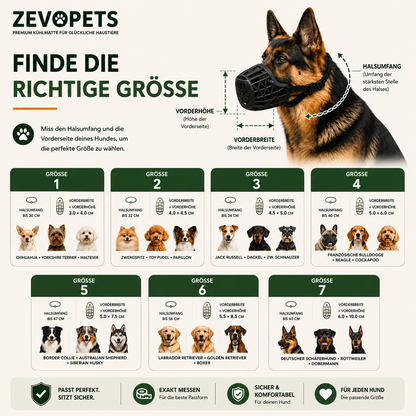 Muzzle for Dog | Adjustable & Breathable Dog Muzzle | Anti-Barking & Bite Protection