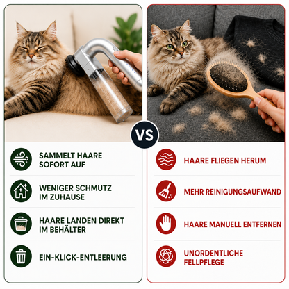 Cat Brush with Suction Function | Gentle Fur Care & Cleanliness