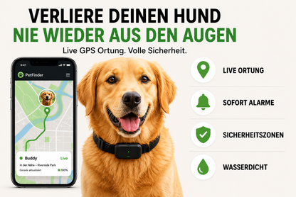 GPS Tracker for Dogs & Cats with Real-Time Location