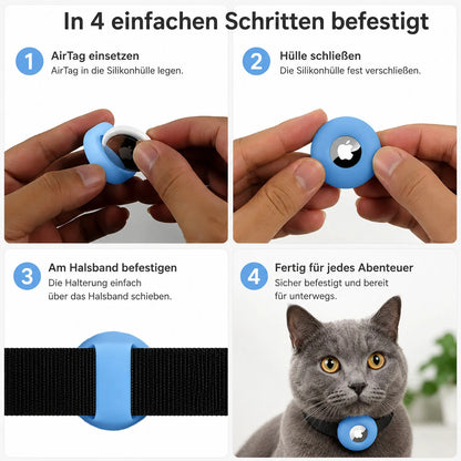 AirTag Halsbandhalterung für Hunde & Katzen | Sicher & robust