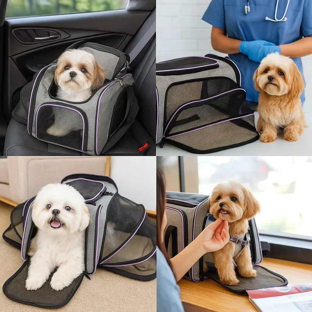 Hundetragetasche & Hundehaus | Faltbare & Atmungsaktive Reisetasche