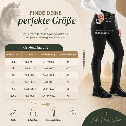 Damen_Reithose Größentabelle
