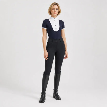 Damen Reitshirt Kurzarm – Schnell trocknend für Sommer & Training