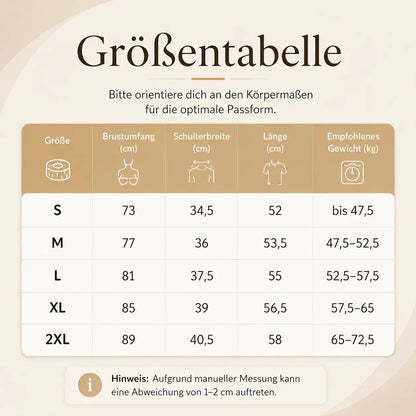Reitshirt Größentabelle 