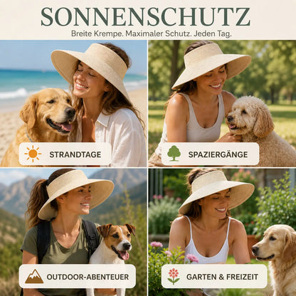 Damen Sonnenhut mit UPF 80+ UV-Schutz und breiter Krempe