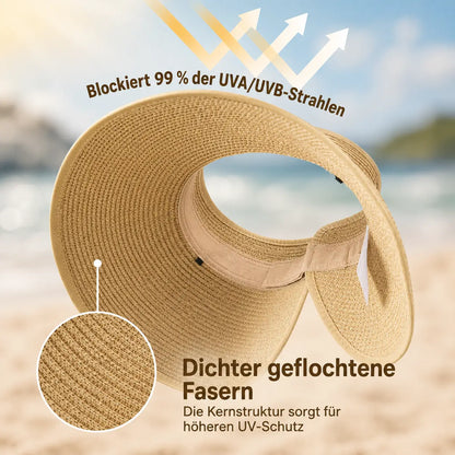 Damen Sonnenhut mit UPF 80+ UV-Schutz und breiter Krempe