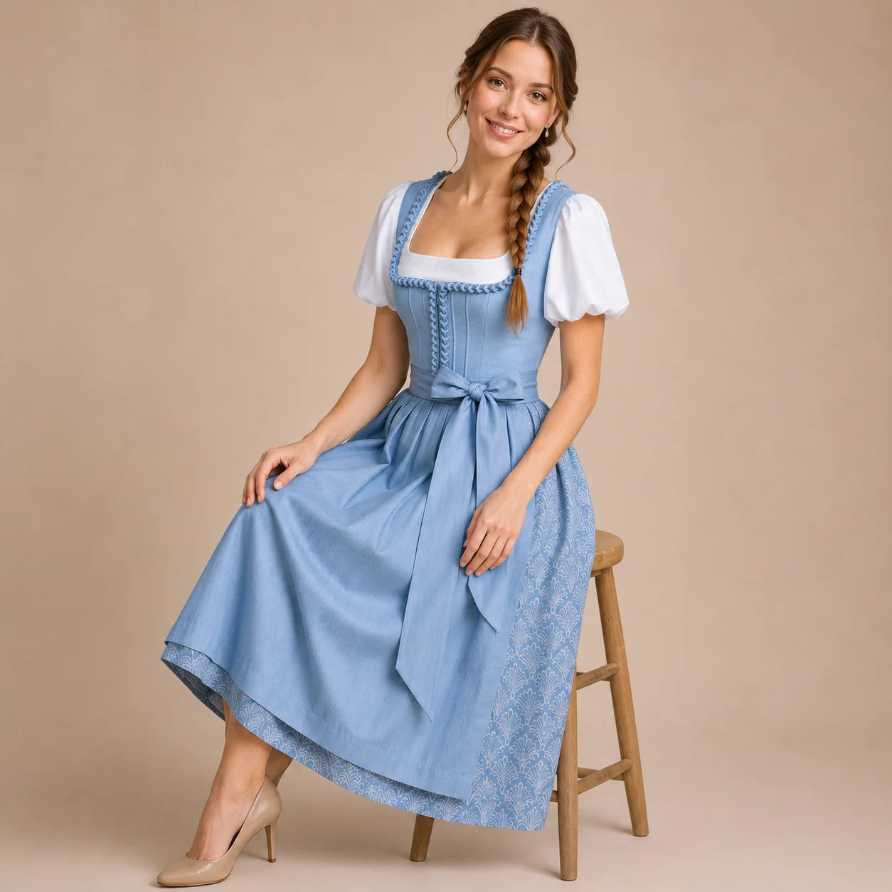 Dirndl_Damen_Blau_70_cm 