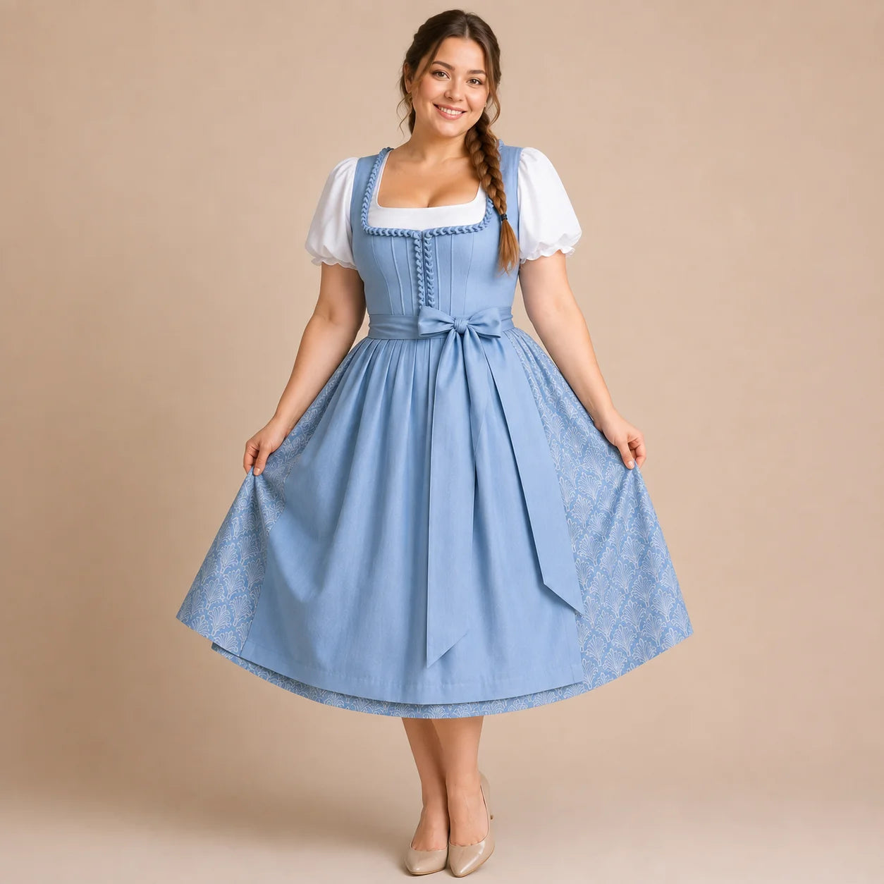 Dirndl_Damen_Blau_70_cm 