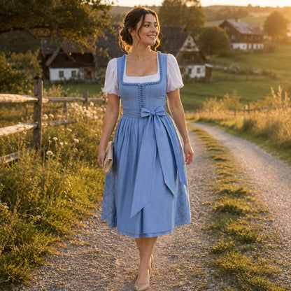 Dirndl_Damen_Blau_70_cm Lifestyle-Bild 