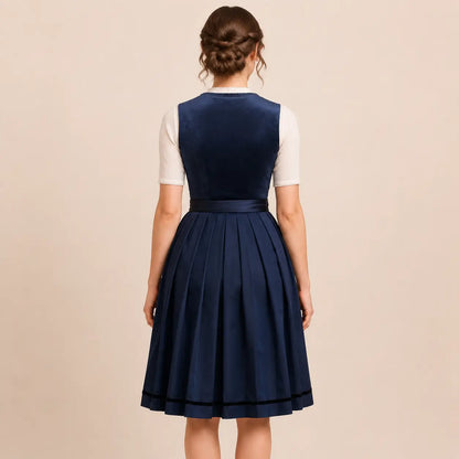 Samt-Trachtenkleid Rückansicht

