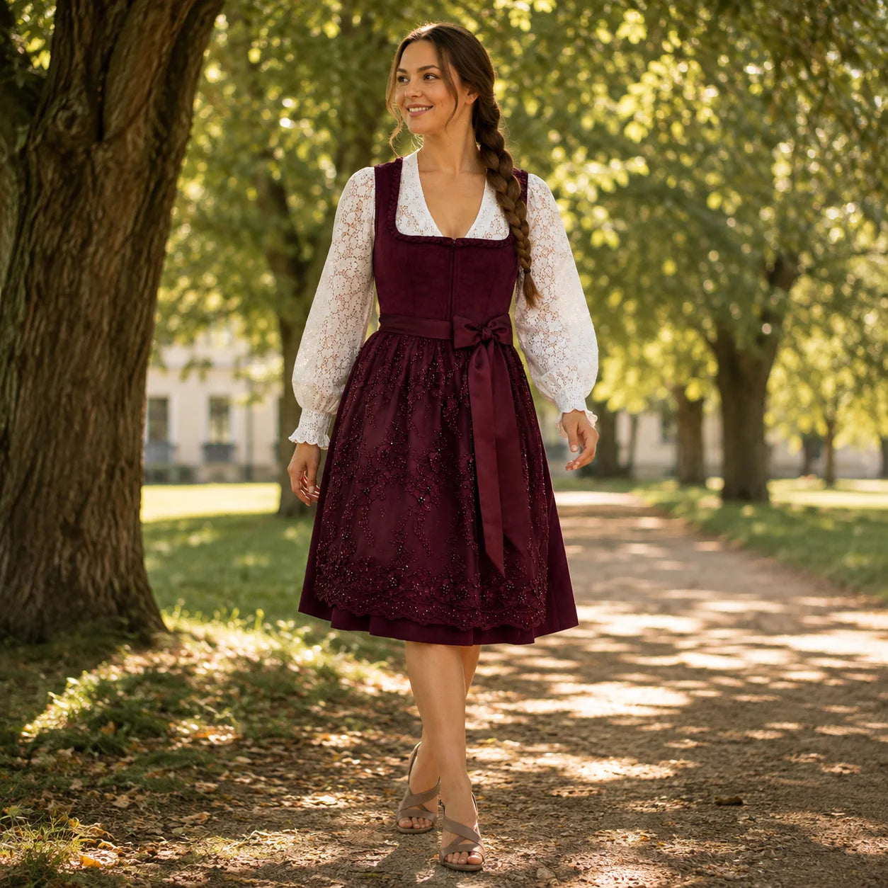 Dirndl_Damen_Rot_60 Lifestyle-Bild