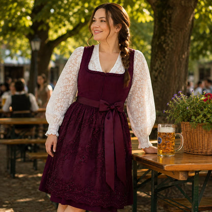 Dirndl_Damen_Rot_60 Lifestyle-Bild