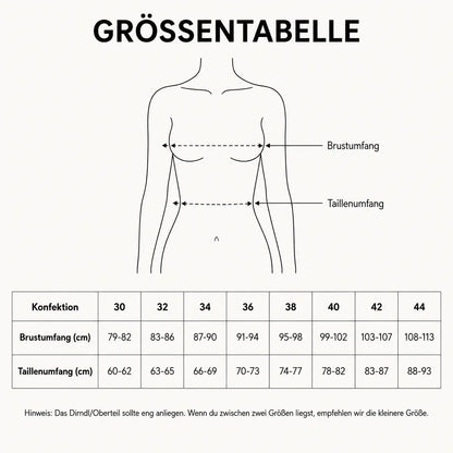 Dirndlbluse Damen V-Ausschnitt mit eleganten Volantärmeln