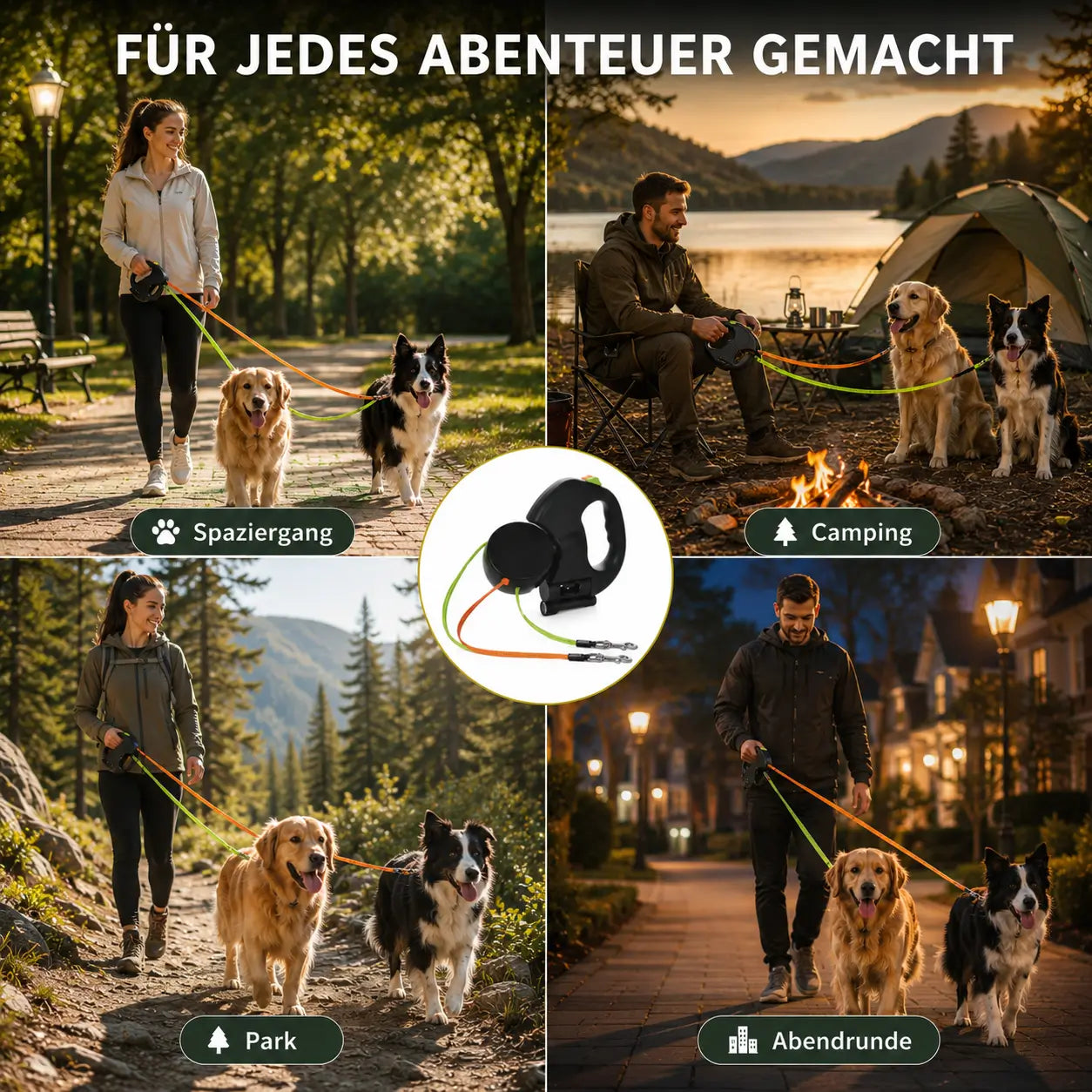 Doppel Hundeleine Anwendungsszenarien