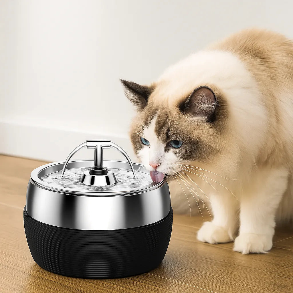 Trinkbrunnen katze