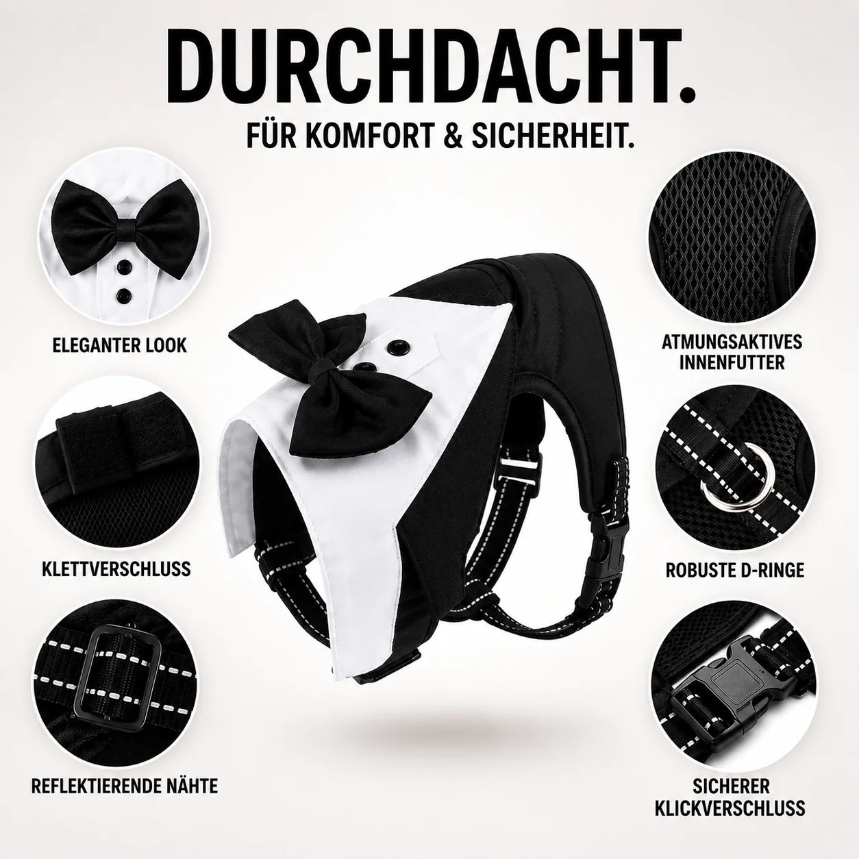 Elegantes_Hundegeschirr Produktmerkmale 