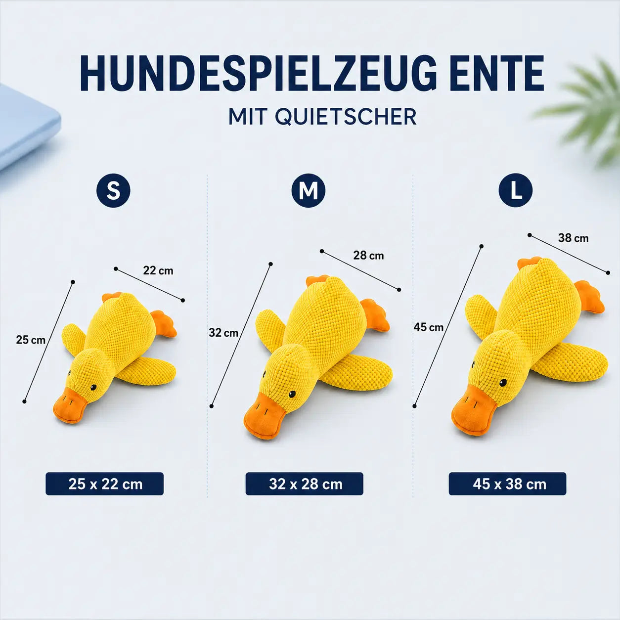 Hundespielzeug Größentabelle 